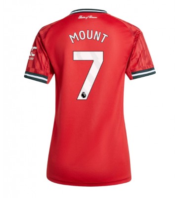 Manchester United Mason Mount #7 Prima Maglia Femmina 2025-26 Manica Corta